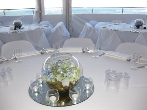 Wylies Baths wedding venue - table arrangement
