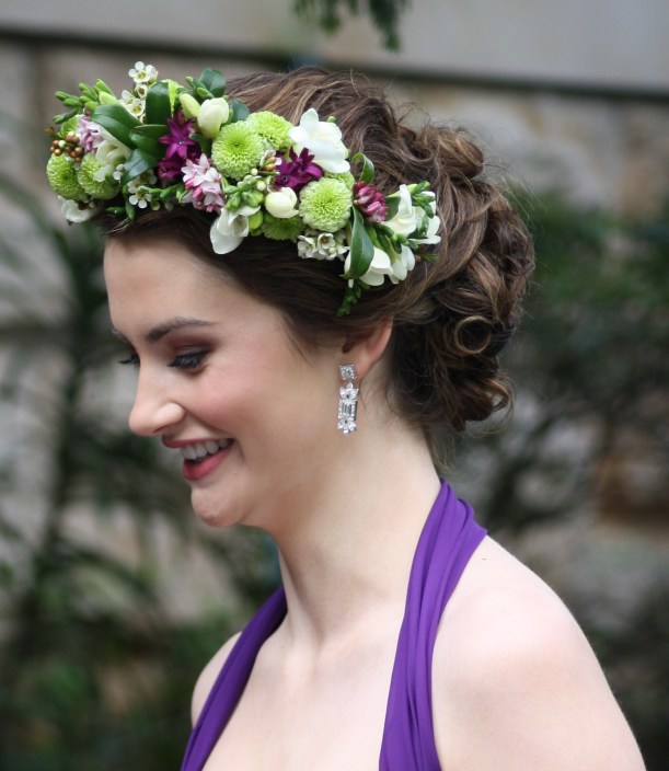 Flower Hair Wreath by Sydney Wedding Florist